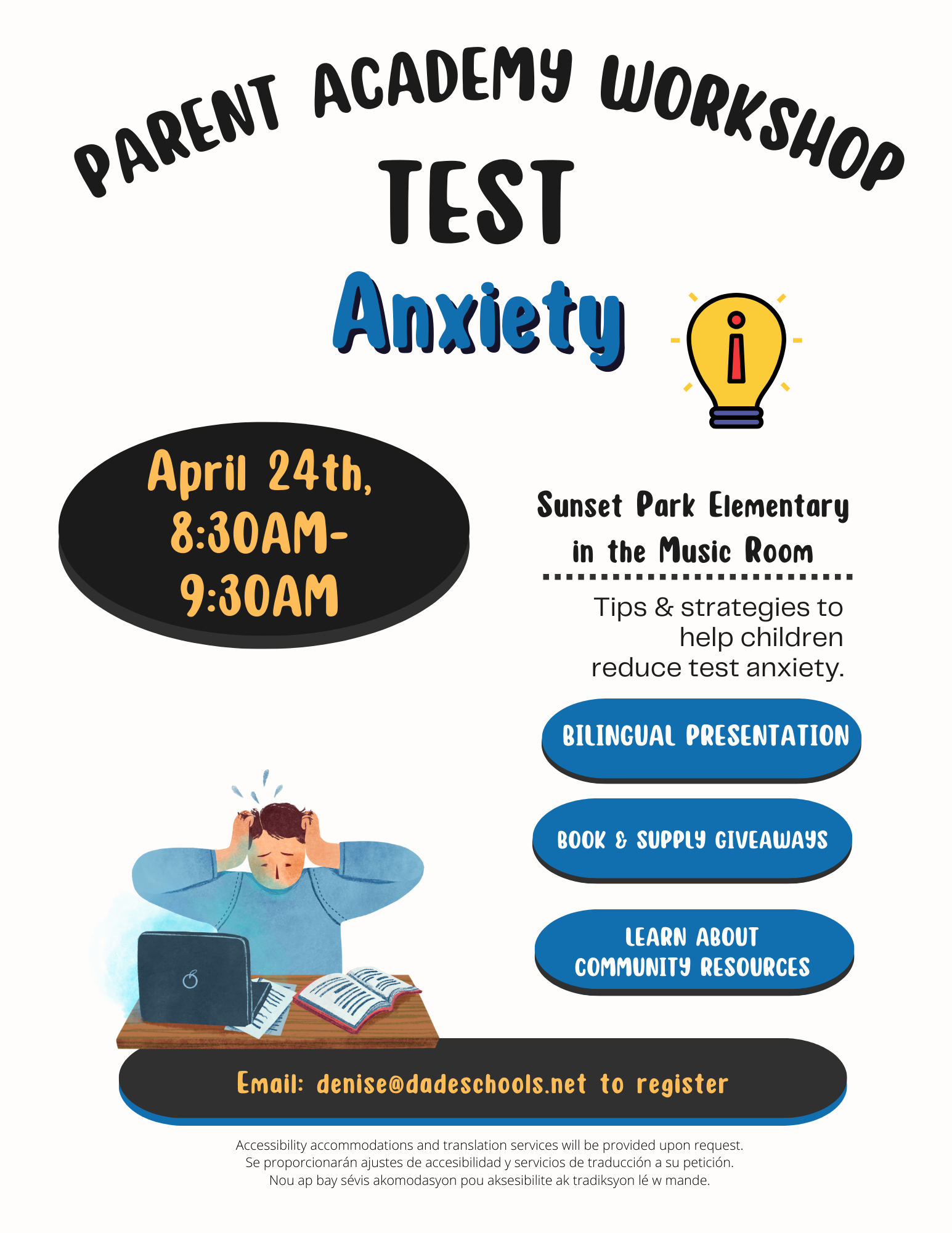 Parent Academy Workshop Test Anxiety